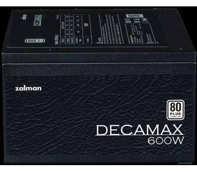 Блок питания ZALMAN Блок питания ZM600-LX3, 600Вт, 80 PLUS WHITE, 120мм, черный, retail
