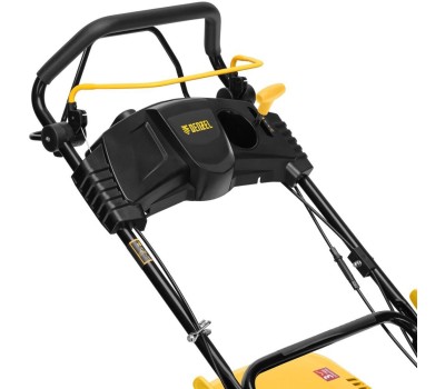 Газонокосилка DENZEL Бензиновая газонокосилка GLT-460SP-T, Trike 149 см3, 46 см, привод, панель, 60л 58810