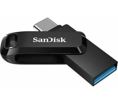 SanDisk USB Drive 64GB Ultra Dual Drive Go, USB 3.1 - USB Type-C Black[SDDDC3-064G-G46]