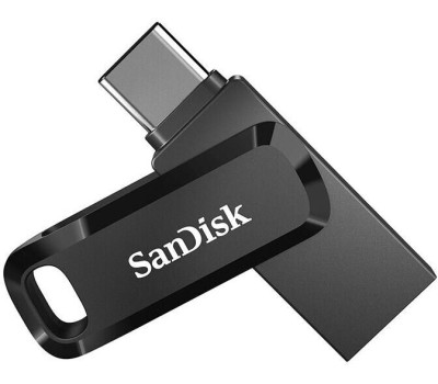 SanDisk USB Drive 64GB Ultra Dual Drive Go, USB 3.1 - USB Type-C Black[SDDDC3-064G-G46]