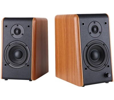 MICROLAB Колонки Bluetooth B77BT, 2.0, светло-коричневый/ черный