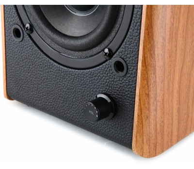 MICROLAB Колонки Bluetooth B77BT, 2.0, светло-коричневый/ черный