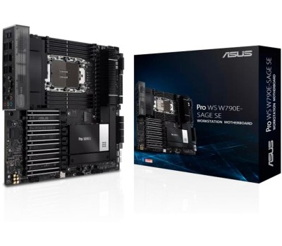 Материнская плата ASUS Материнская плата PRO WS W790E-SAGE SE LGA4677 EEB 8xDDR5 7xPCIEx16 3xM.2 2xUSB-C VGA GLAN 10GLAN