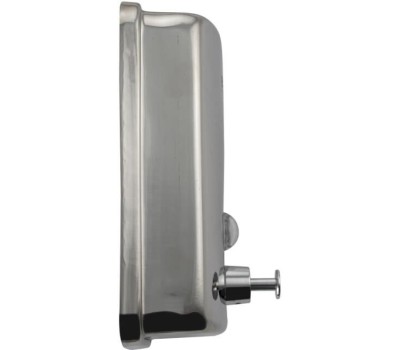 BRIMIX - Дозатор для жидкого мыла 800 мл, настенный, с глазком, из нержавеющей стали марки SUS 304, цвет ХРОМ. 61808