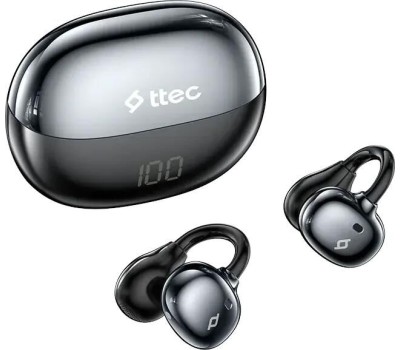 TWS наушники TTEC Наушники-клипсы беспроводные AirBeat Aura Open-Ear Clip On Wireless Bluetooth Headset. Цвет: черный