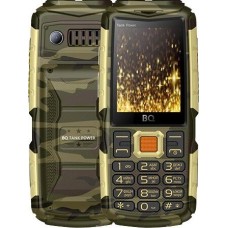 Телефон мобильный BQ 2430 Tank Power Camouflage/Gold