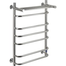 Полотенцесушитель водяной САНАКС ксп5080 СКОБА с ПОЛКОЙ ШхВ-500х800мм, труба-D32х2мм нержавейка полированная