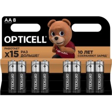 OPTICELL Батарея Basic LR6 AA (8шт) блистер