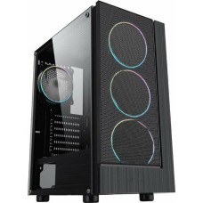 Корпус для ПК FORMULA Корпус ATX F-33RGB, Midi-Tower, без БП, черный