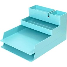 DELI Органайзер настольный Nusign ENS001blue, пластик, синий
