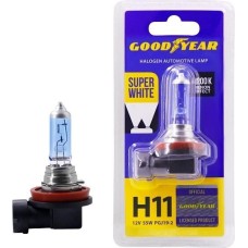 Лампа галогенная GOODYEAR Автолампа GY Н11 12V 55W PGJ19-2 Super White (блистер)
