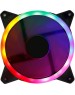 OKLICK Вентилятор OG-CF120RGB3-BK 120мм, 3-pin, от БП:4-pin (Molex), 1200об/мин, 23 дБ, RGB, черный, Ret
