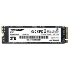 Накопитель SSD PATRIOT SSD накопитель P320 P320P2TBM28 2ТБ, M.2 2280, PCIe 3.0 x4, NVMe, M.2