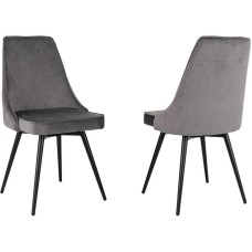 БЮРОКРАТ Комплект стульев CH-K4_SP_2, 2шт, с поворотн. мех., на ножках, ткань, темно-серый [ch-k4_1/sp/hl18_2]