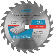 GROSS Пильный диск по дереву 160 x 20/16 x 24Т 73307