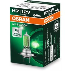 Лампа галогенная OSRAM Автолампа галогенная H7 (55W PX26D +30%) ALLSEASON 12V