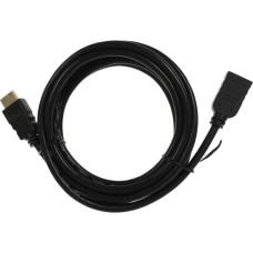 BURO Кабель-удлинитель аудио-видео HDMI (m)/HDMI (f) 3м. позолоч.конт. черный (BU-HDMI2.0-EXTND-3M)