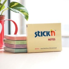 STICK`N Блок самоклеящийся бумажный 21153 76x101мм 100лист. 70г/м2 пастель зеленый