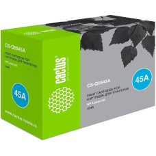 CACTUS Картридж лазерный CS-Q5945A Q5945A черный (18000стр.) для HP LJ 4345/4349
