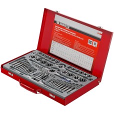 MATRIX Набор метчиков и плашек М2-М20, 65 шт, металлический кейс 773065