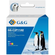 Картридж струйный G&G Картридж струйный GG-C2P11AE 651 многоцветный (18мл) для HP DeskJet 5575/5645