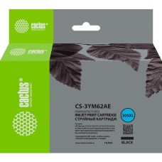 Картридж струйный CACTUS Картридж струйный CS-3YM62AE 305XL черный (600стр.) (18мл) для HP DeskJet 2320/2710/2720/4120 с чипом