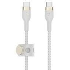 BELKIN Кабель BoostCharge PRO Flex USB-C to USB-C Braided Silicone Cable. Длина: 3м. Цвет: белый