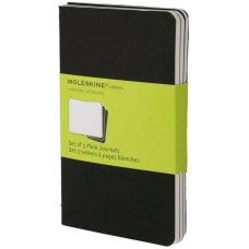 MOLESKINE Блокнот CAHIER JOURNAL QP313 Pocket 90x140мм обложка картон 64стр. нелинованный черный (3шт)