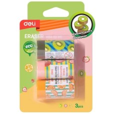 DELI Набор ластиков EH01400-MT ассорти блистер (3шт)
