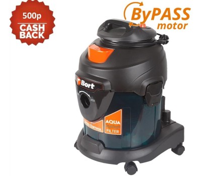 Строительный пылесос BORT BSS-1415-AQUA