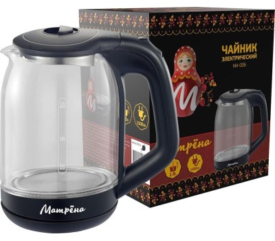 Чайник электрисеский МАТРЁНА MA-006 стекло черный