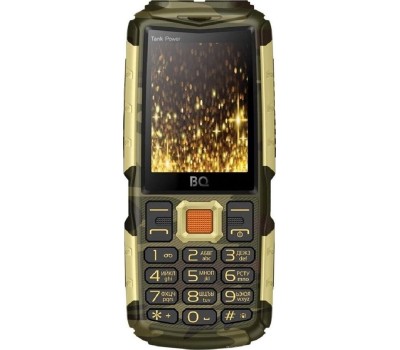 Телефон мобильный BQ 2430 Tank Power Camouflage/Gold