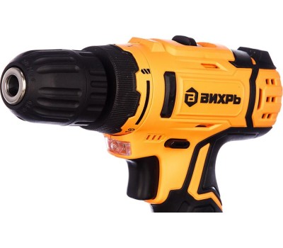 Аккумуляторная дрель-шуруповерт ВИХРЬ ДА-14,4Л-2К 14,4В, 2аккум., кейс 72/14/8