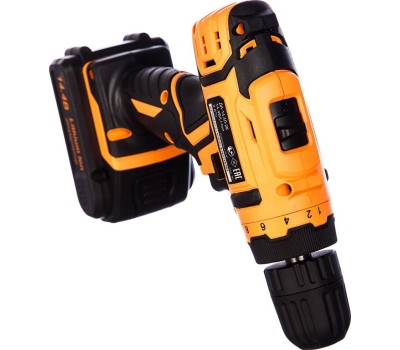 Аккумуляторная дрель-шуруповерт ВИХРЬ ДА-14,4Л-2К 14,4В, 2аккум., кейс 72/14/8