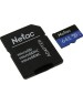 Карта памяти NETAC 64Gb MicroSD P500 + SD адаптер (NT02P500STN-064G-R)