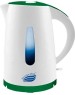 Чайник электрический ВЕЛИКИЕ РЕКИ Томь-1 белый/зеленый, 1,7 л