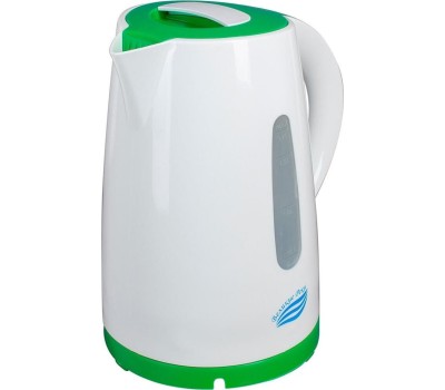 Чайник электрический ВЕЛИКИЕ РЕКИ Томь-1 белый/зеленый, 1,7 л