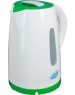 Чайник электрический ВЕЛИКИЕ РЕКИ Томь-1 белый/зеленый, 1,7 л