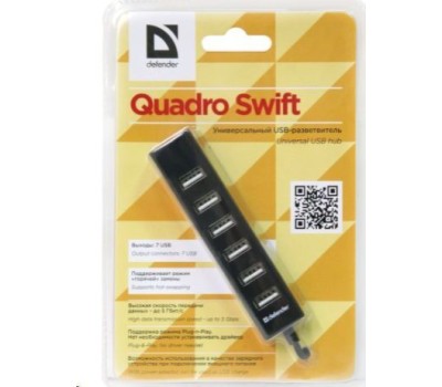 USB хаб DEFENDER (83203) QUADRO SWIFT