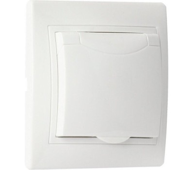 Розетка SMARTBUY (SBE-01w-16-S1-1ZK-c) Венера, 1-местная, белый