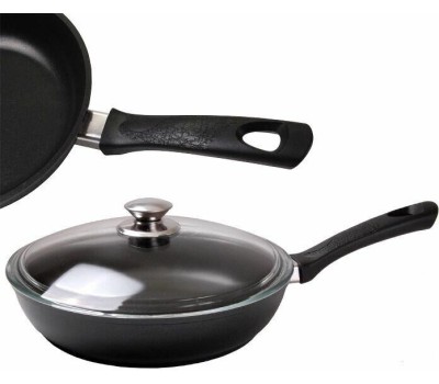 Сковорода KUKMARA с242а а/пр литая 24см стекл/кр