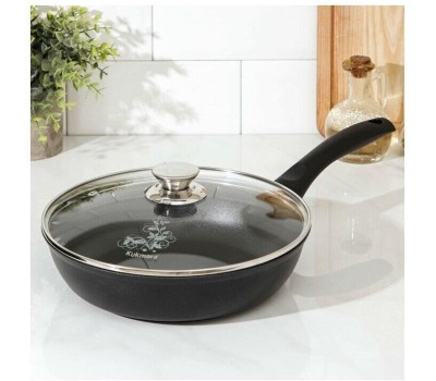 Сковорода KUKMARA с242а а/пр литая 24см стекл/кр