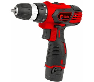 Дрель-шуруповёрт EDON AD-12CA черный/красный 22506 12В, 2аккум