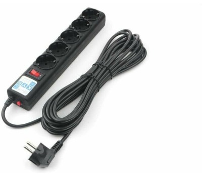 POWERCUBE SPG5-C2 1.9м (5 розеток) черный (коробка)
