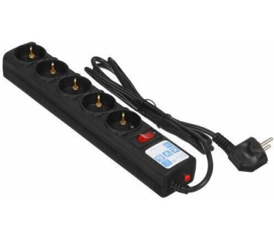 POWERCUBE SPG5-C2 1.9м (5 розеток) черный (коробка)