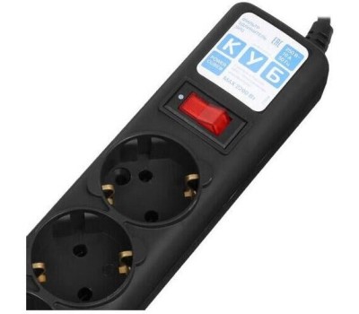 POWERCUBE SPG5-C2 1.9м (5 розеток) черный (коробка)