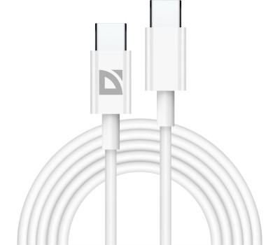 Кабель DEFENDER (87537) USB кабель F182 TypeC-TypeC 2м, белый