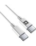 Кабель DEFENDER (87537) USB кабель F182 TypeC-TypeC 2м, белый