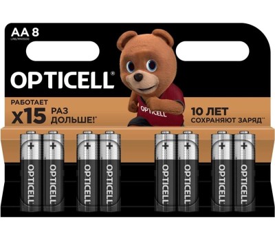 OPTICELL Батарея Basic LR6 AA (8шт) блистер
