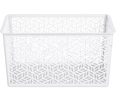 Корзинка HOMVER Linden универсальная 6,7л, 290х190х150мм (белый) 221313429/01